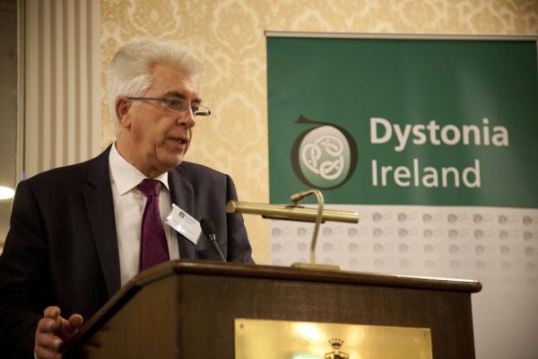 Professor Michael Hutchinson chairing the morning session at the Dystonia Conference: Meet the Experts - An Information Meeting at the Shelbourne Hotel, Dublin, Saturday, 11 June 2016
