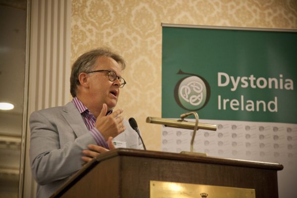 Stephen Petherbridge speaking about his personal experience of DBS at the Dystonia Conference: Meet the Experts - An Information Meeting at the Shelbourne Hotel, Dublin, Saturday, 11 June 2016,