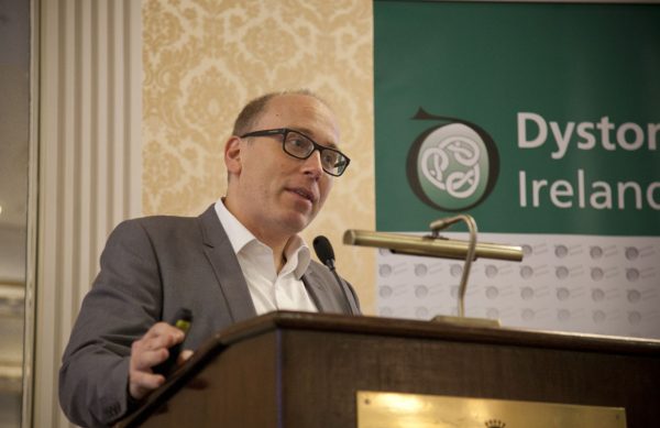 Professor Mark Edwards, St George’s University Hospital, London speaking at the Dystonia Conference: Meet the Experts - An Information Meeting at the Shelbourne Hotel, Dublin, Saturday, 11 June 2016,