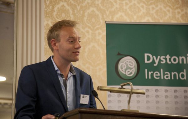 Joost van den Dool, The Dutch Dystonia Net speaking about optimizing the treatment for cervical dystonia at the Dystonia Conference: Meet the Experts - An Information Meeting at the Shelbourne Hotel, Dublin, Saturday, 11 June 2016