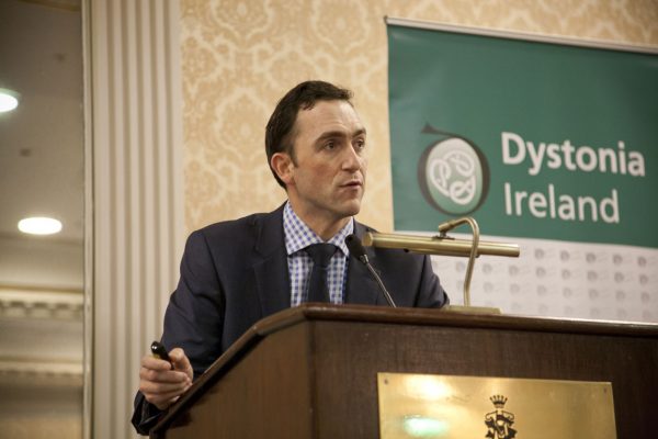 r. Richard Walsh speaking about Botulinum toxin &amp; other drug therapy at the Dystonia Conference: Meet the Experts - An Information Meeting at the Shelbourne Hotel, Dublin, Saturday, 11 June 2016