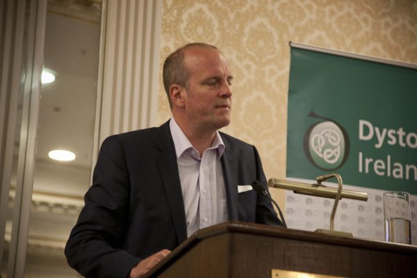 Robert Daly, Consultant Psychiatrist speaking about Dystonia and Mental Health at the Dystonia Conference: Meet the Experts - An Information Meeting at the Shelbourne Hotel, Dublin, Saturday, 11 June 2016
